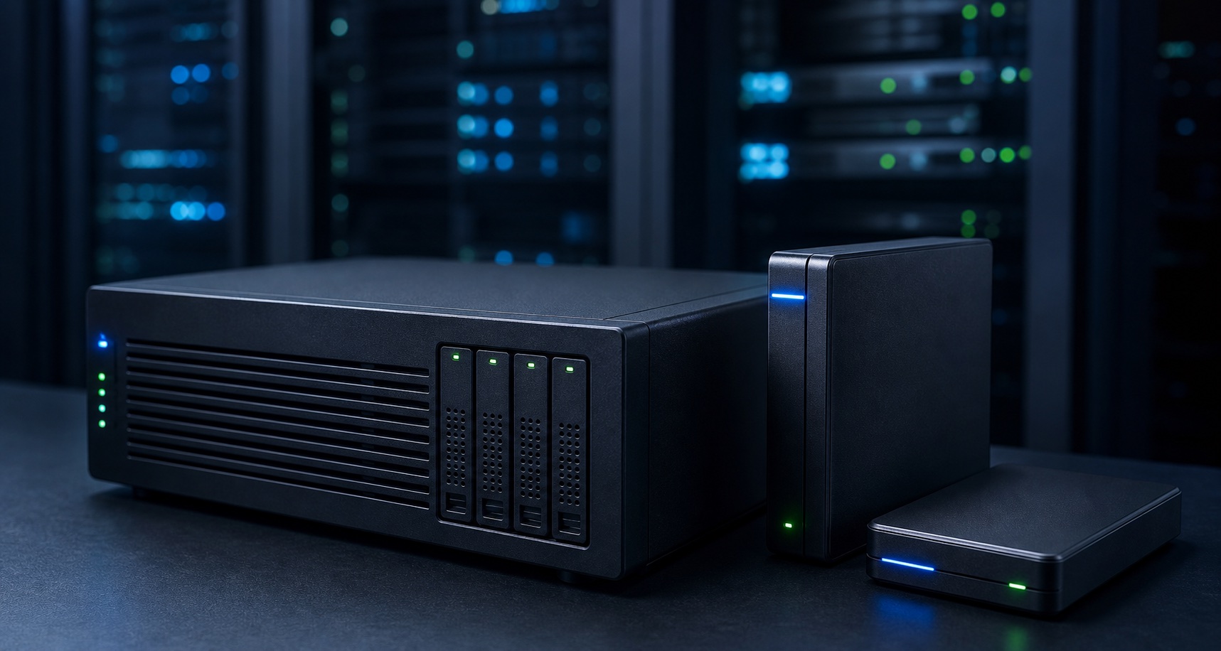Secure backup storage appliance and external recovery drives